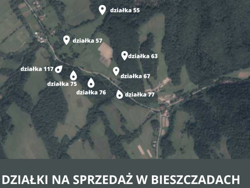 Na sprzedaż działki w Bieszczadach