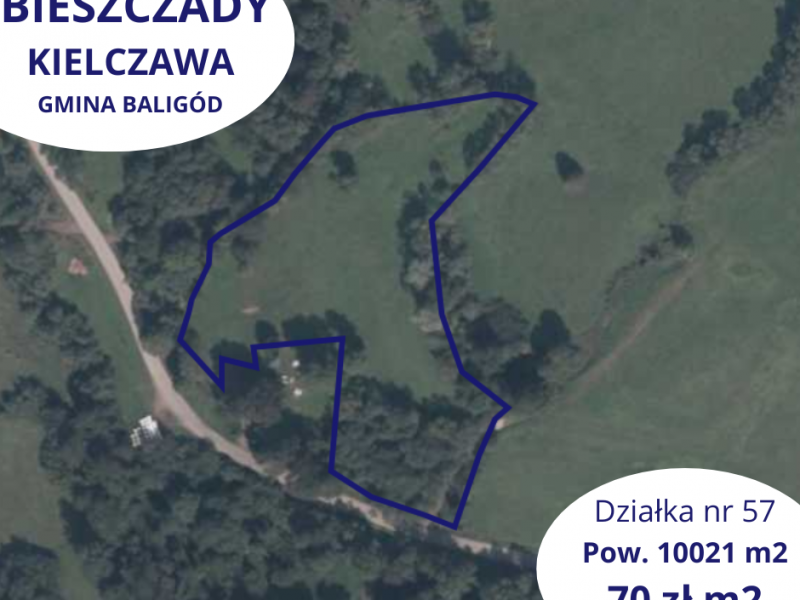 Na sprzedaż działki w Bieszczadach