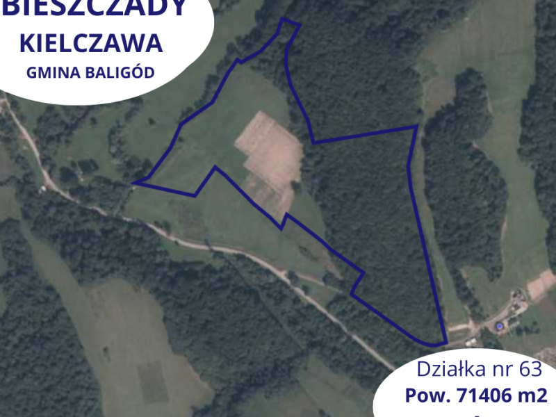 Na sprzedaż działki w Bieszczadach